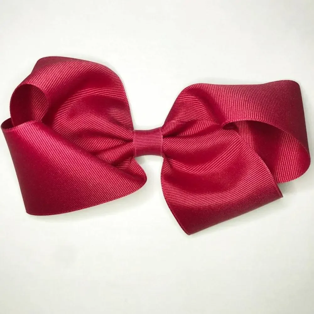 Girls Red Small Hairbow